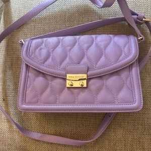 Vera Bradley Lilac leather crossbody